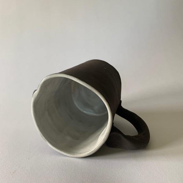 16oz White Reclaimed Wood Mug #1