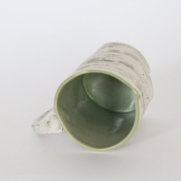 16oz Green Faux Bois Birch Mug