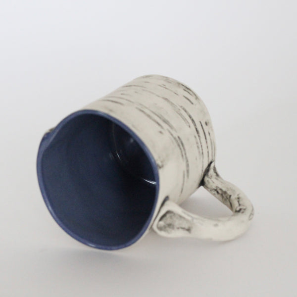 16oz Blue Faux Bois Birch Mug