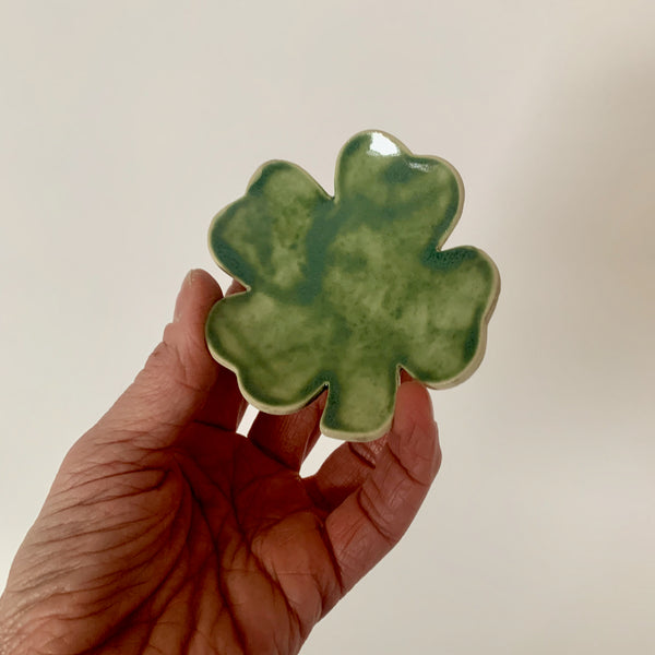 Four-Leafed Clover Shaped Birch Ring Dish