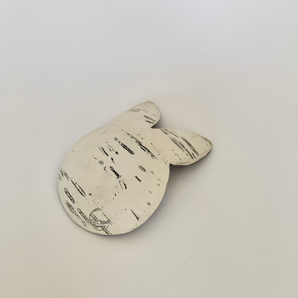 Rabbit Shaped Birch Ring Dish - Purple