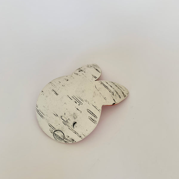 Rabbit Shaped Birch Ring Dish - Pink