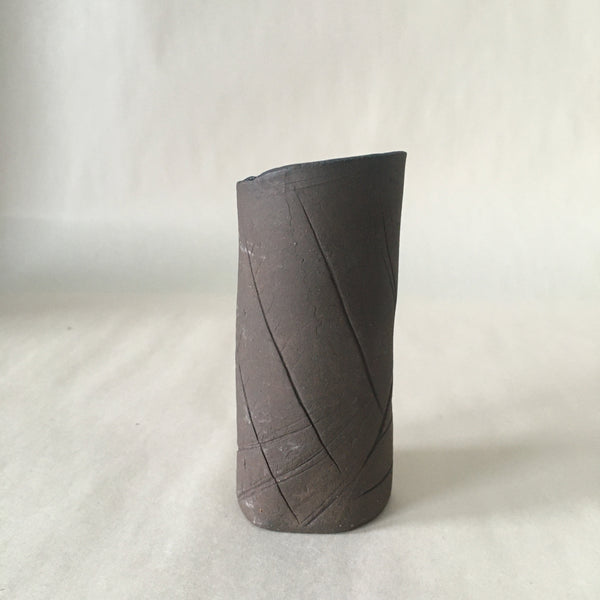 4" Bronze Leaf Bud Vase