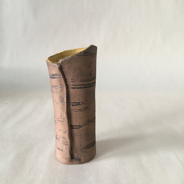 4.5" Orange Birch Bud Vase