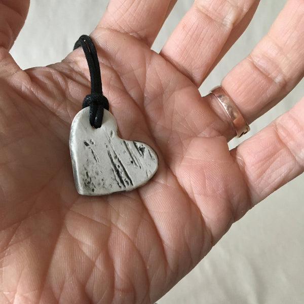Heart Shaped Birch Pendant