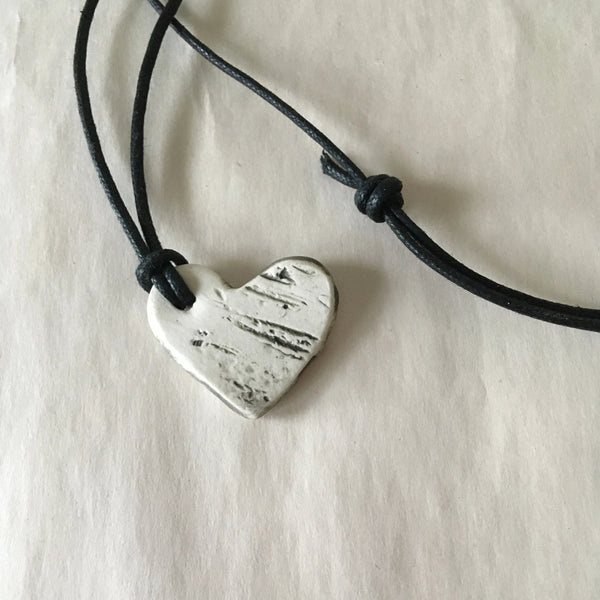 Heart Shaped Birch Pendant