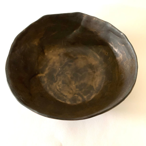 Bronze Reclaimed Wood Serving Bowl