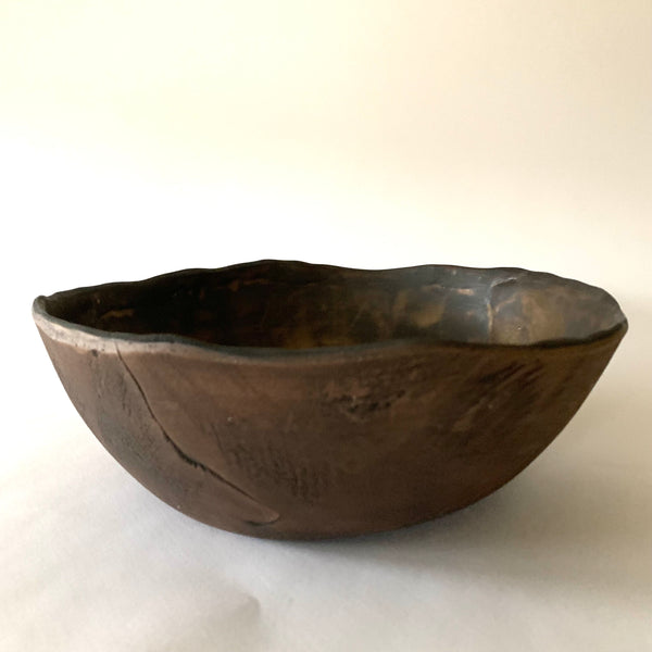 Bronze Reclaimed Wood Serving Bowl