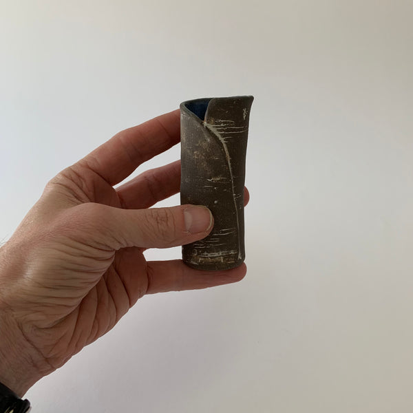 Blue Reversed Birch Bud Vase