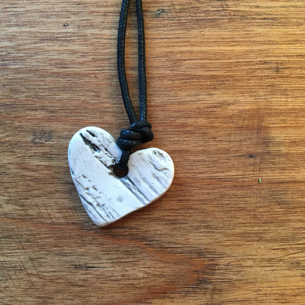Heart Shaped Birch Pendant