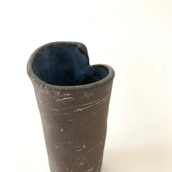 Blue Reversed Birch Bud Vase