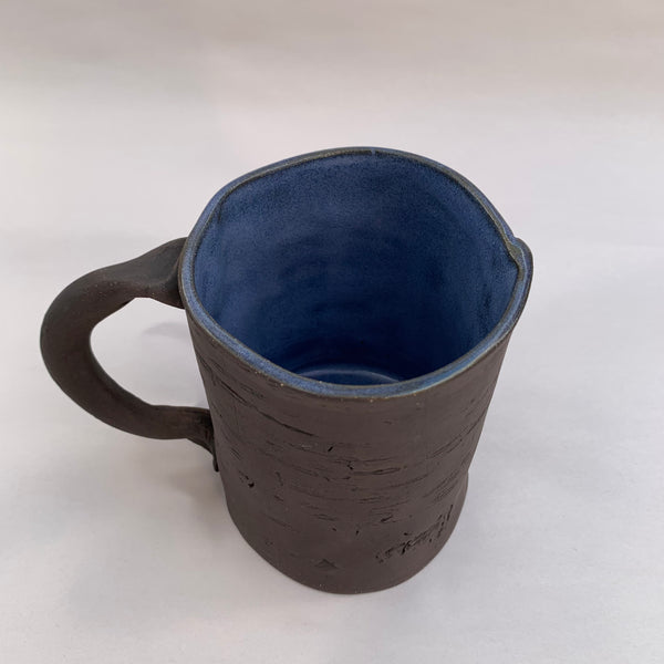 16oz Blue Dark Brown Birch Mug