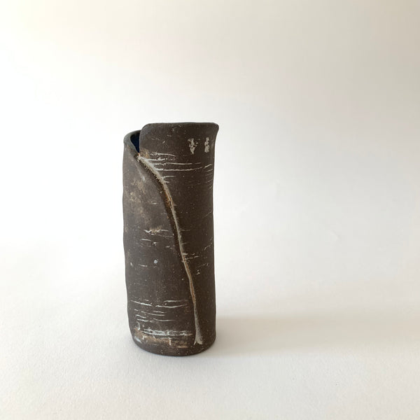 Blue Reversed Birch Bud Vase