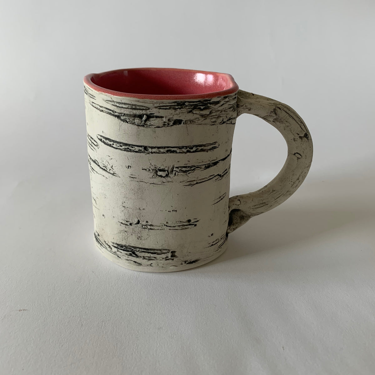 12oz Pink Birch Mug – B. Cronk Ceramics