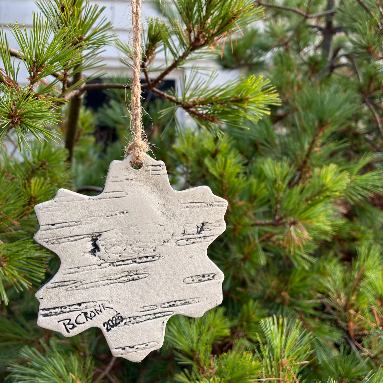 2025 Snowflake Birch Ornament