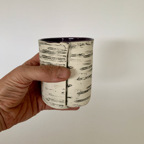 Purple Birch Tea Cup (no handle)