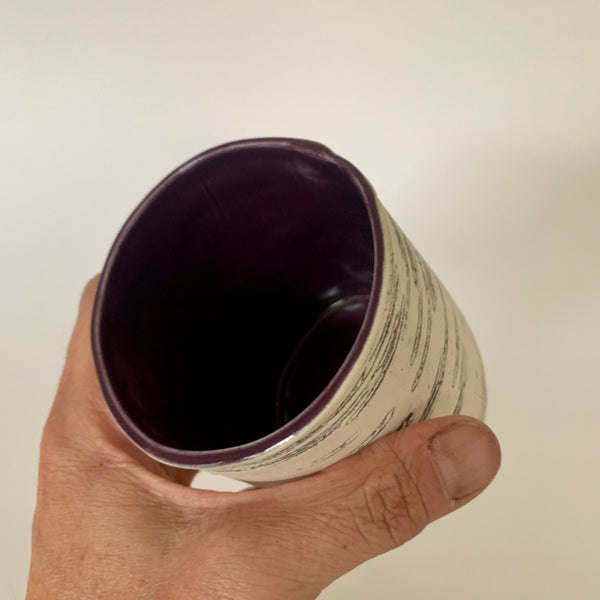 Purple Birch Tea Cup (no handle)