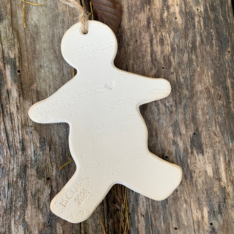 2024 Gingerbread White Birch Ornament