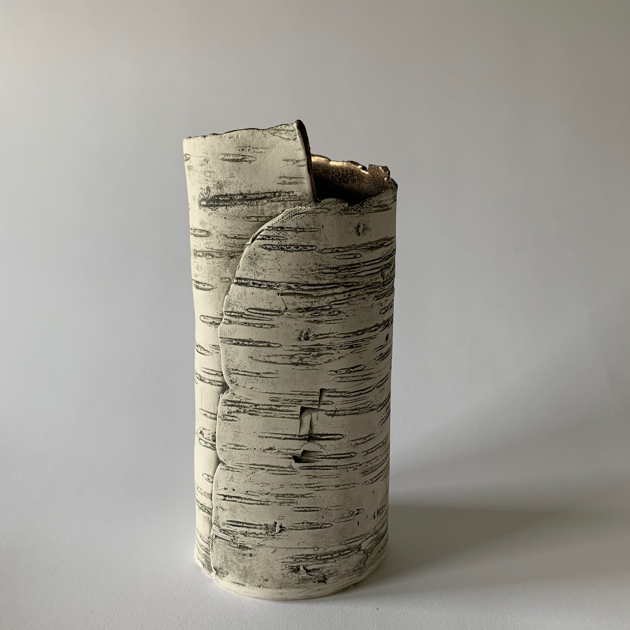 8.5" Gold Birch Vase