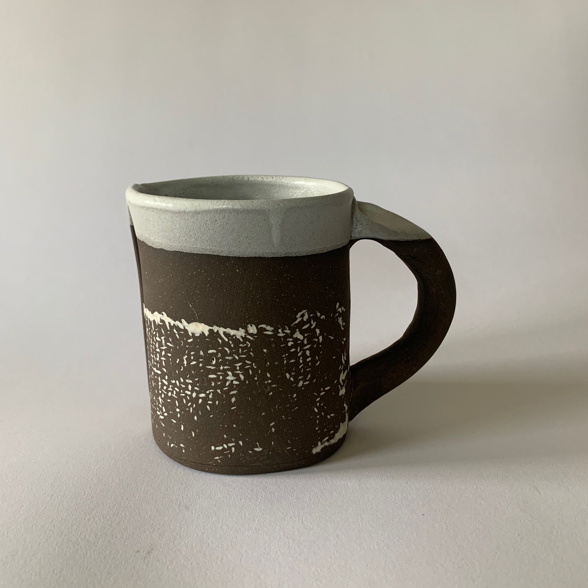12oz Jute Dark Brown Clay Mug #4
