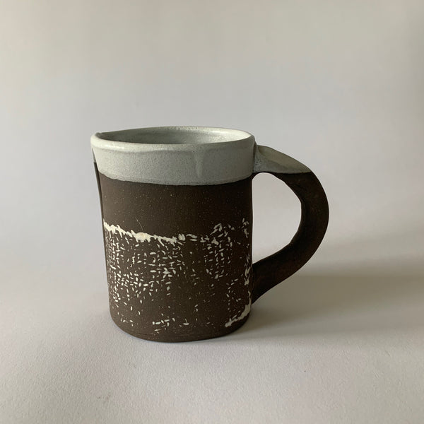 12oz Jute Dark Brown Clay Mug #4