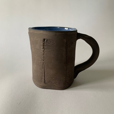 16oz Blue Reclaimed Wood Mug #1