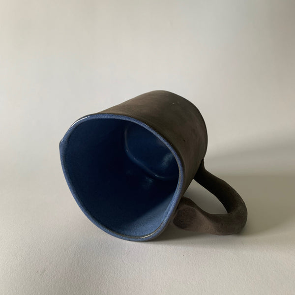 16oz Blue Reclaimed Wood Mug #1