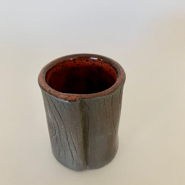 Red Faux Bois Espresso Cup