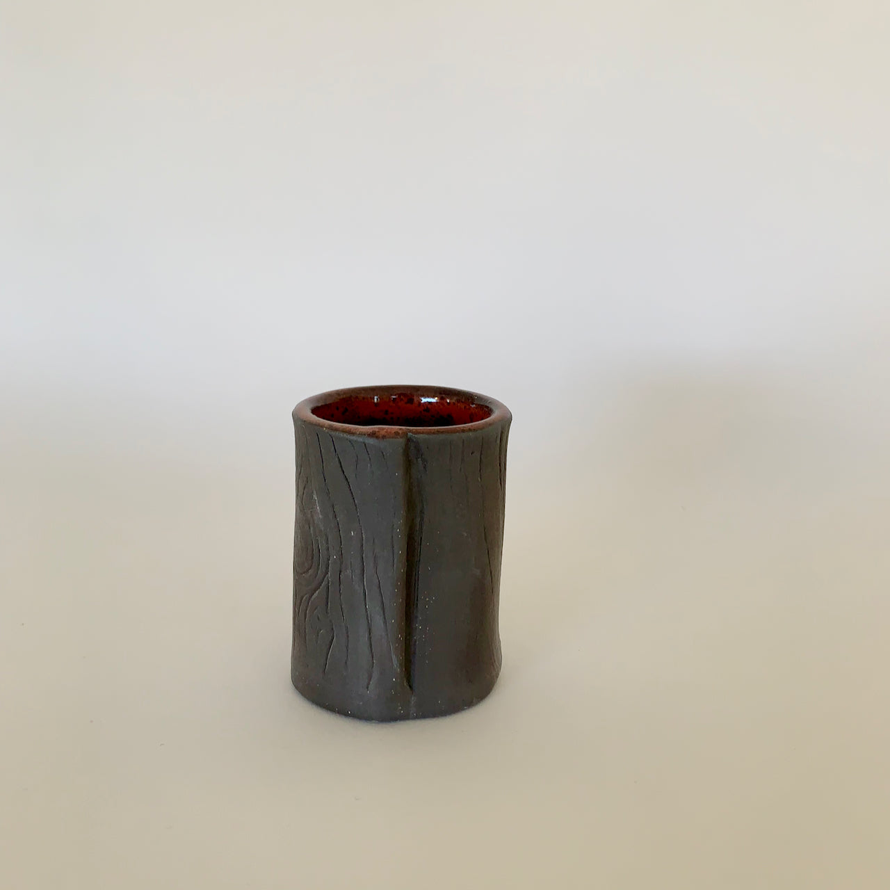 Red Faux Bois Espresso Cup