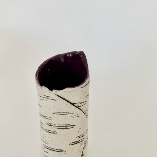 4" Purple Birch Bud Vase