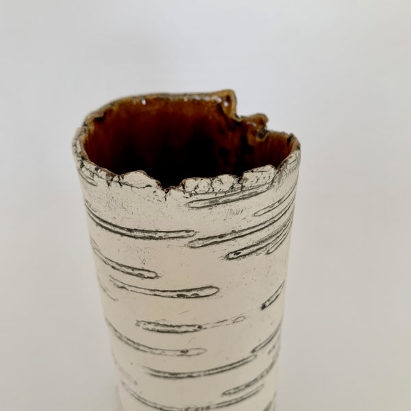 4.5" Brown Birch Bud Vase