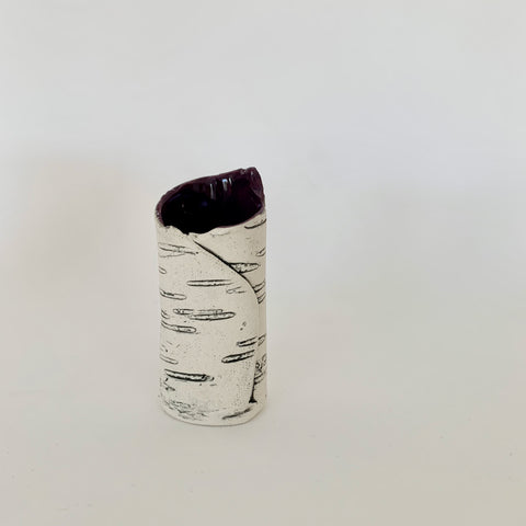 4" Purple Birch Bud Vase