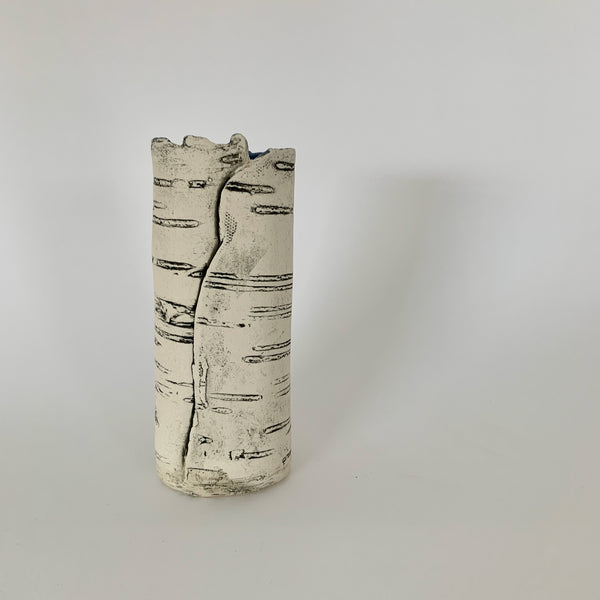 6" Blue Birch Vase