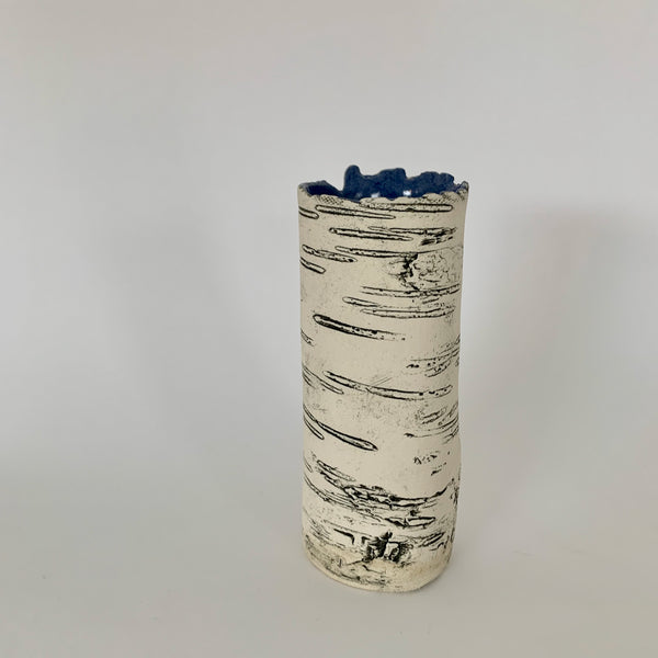 6" Blue Birch Vase