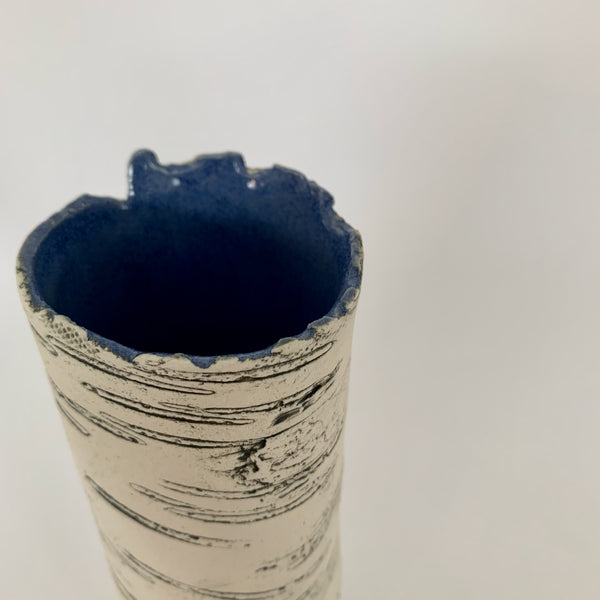 6" Blue Birch Vase