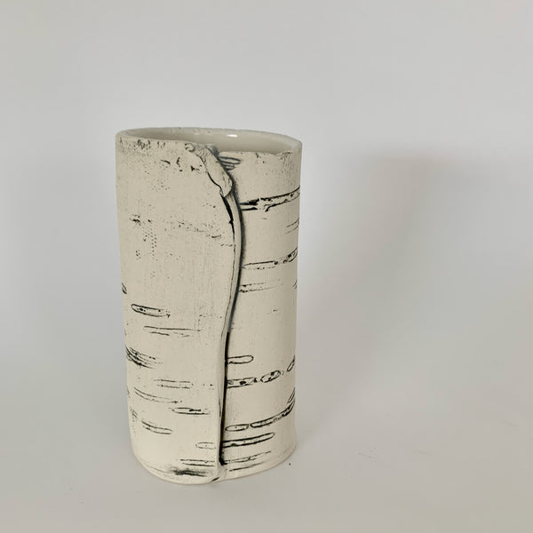 5" White Birch Bud Vase