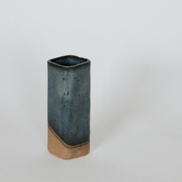 Blue Square Bud Vase