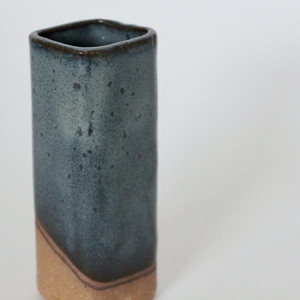 Blue Square Bud Vase