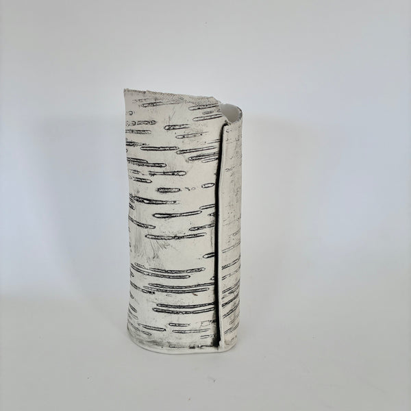 8.5" White Birch Vase