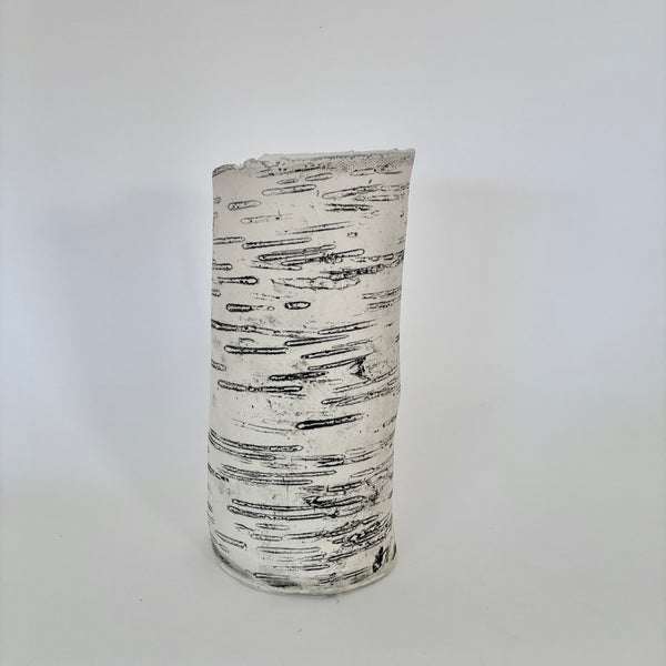 8.5" White Birch Vase