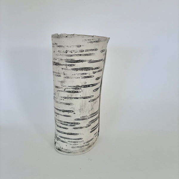 8.5" White Birch Vase