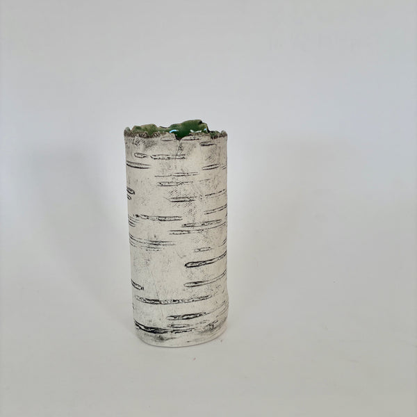 5.5" Emerald Green Birch Vase