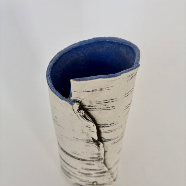 6" Blue Birch Vase