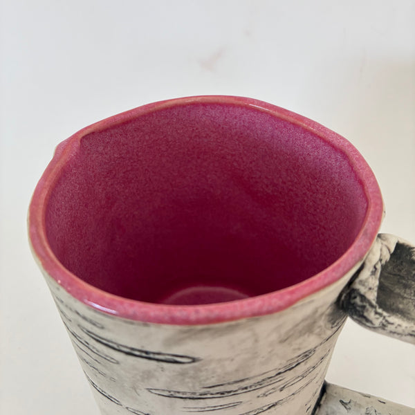 12oz Pink Heart Birch Mug