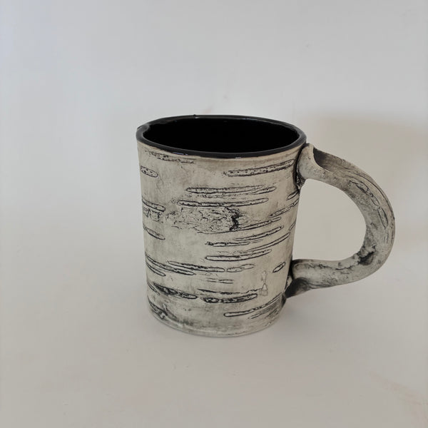 12oz Black Heart Birch Mug