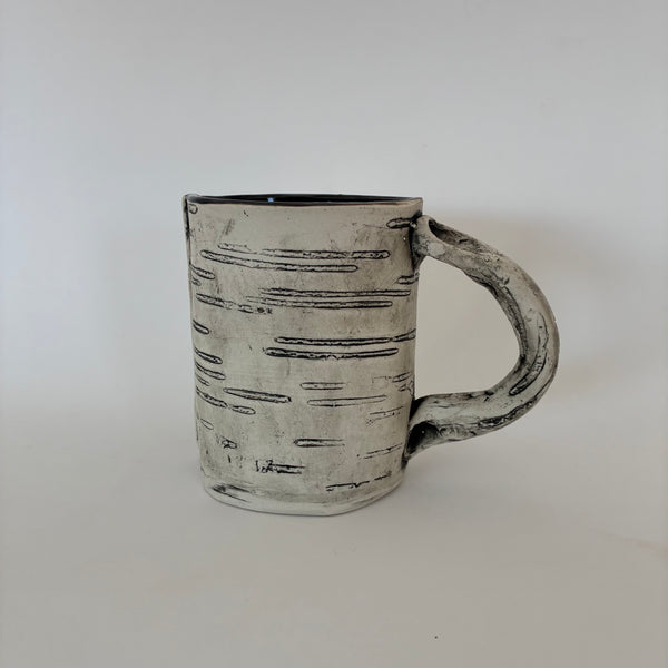 16oz Black Heart Birch Mug