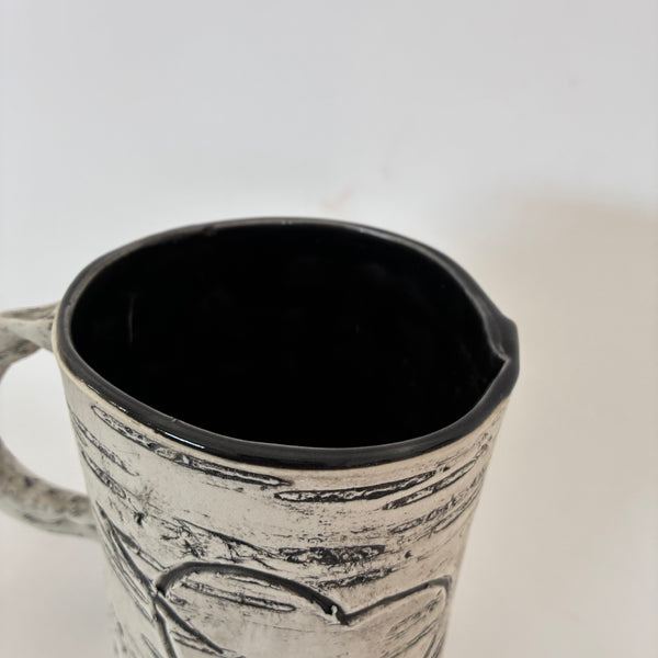 16oz Black Heart Birch Mug