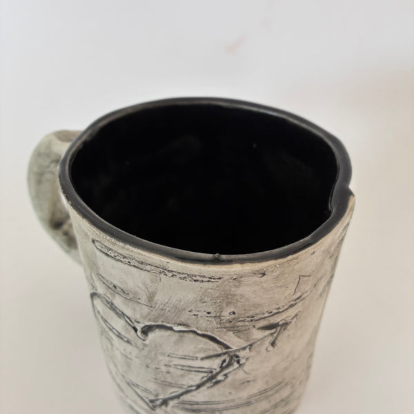 12oz Black Heart Birch Mug