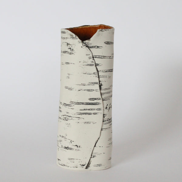 9” Brown Birch Vase