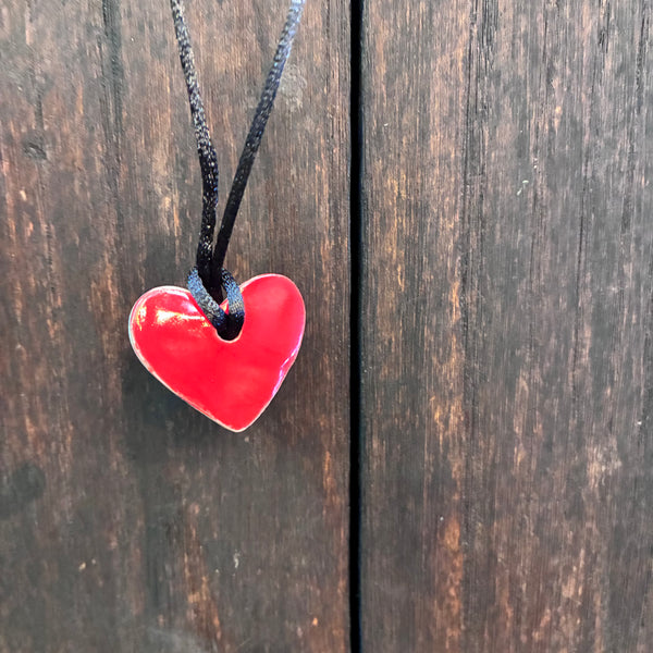 Red Heart Shaped Pendant